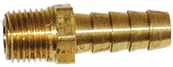 1/4" MNPT X 1/4" Barb - Brass
