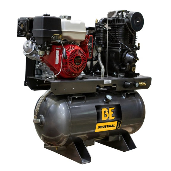 BE 23CFM @ 175PSI Industrial 30 Gallon Gas Compressor