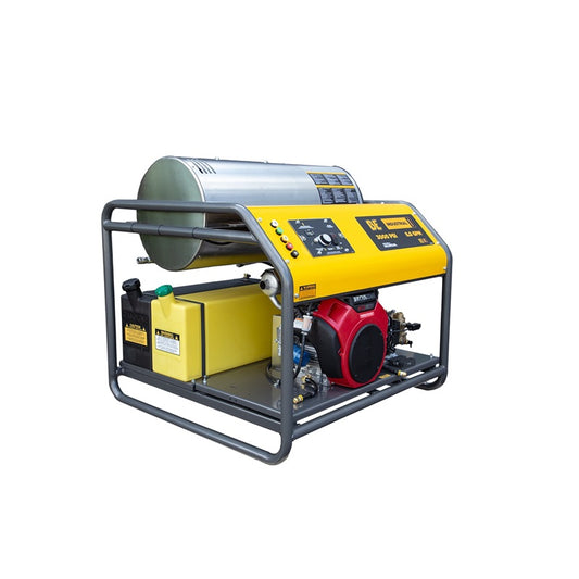 BE Industrial Series 3,000PSI 8GPM Honda GX690 Gas Skid Hot Water Pressure Washer