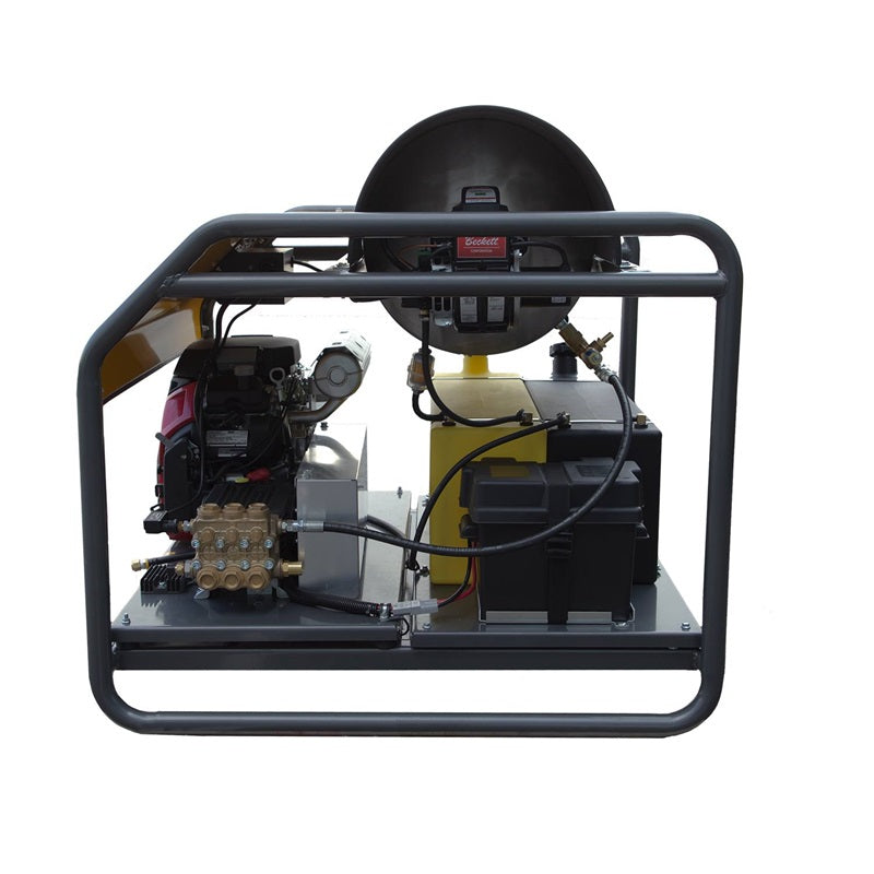 BE Industrial Series 3,000PSI 8GPM Honda GX690 Gas Skid Hot Water Pressure Washer