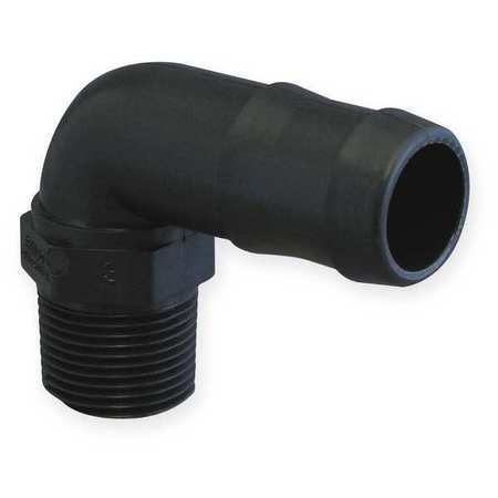 ½” MPT x ¾” barb 90 degree - PressureCity