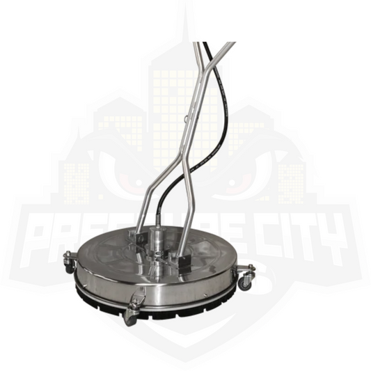 PowerJet Stainless Steel 24" swivel caster surface cleaner