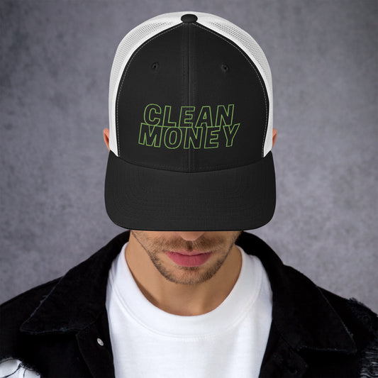 Clean money trucker mesh back cap