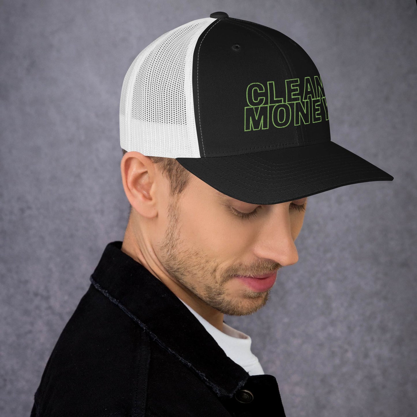 Clean money trucker mesh back cap