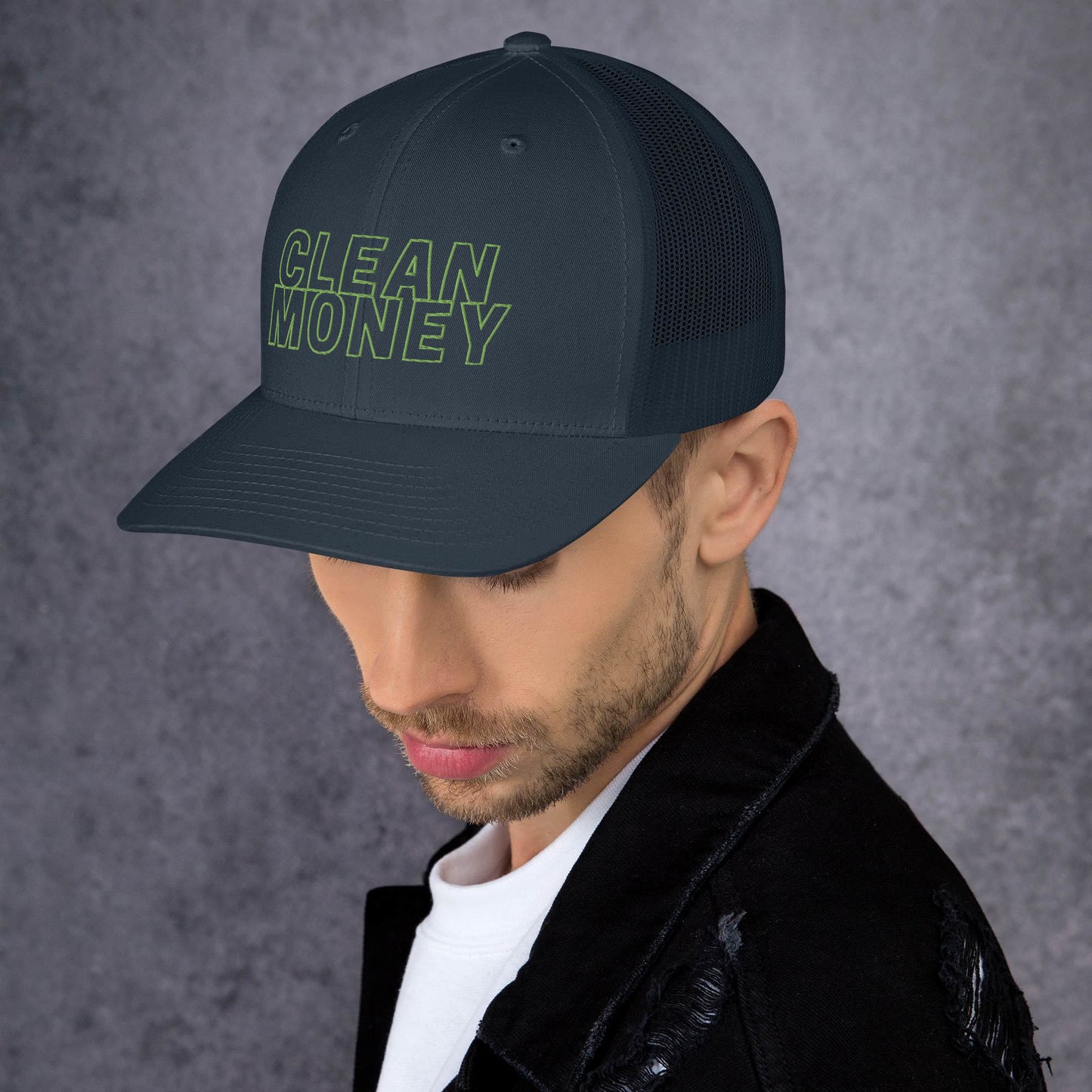 Clean money trucker mesh back cap