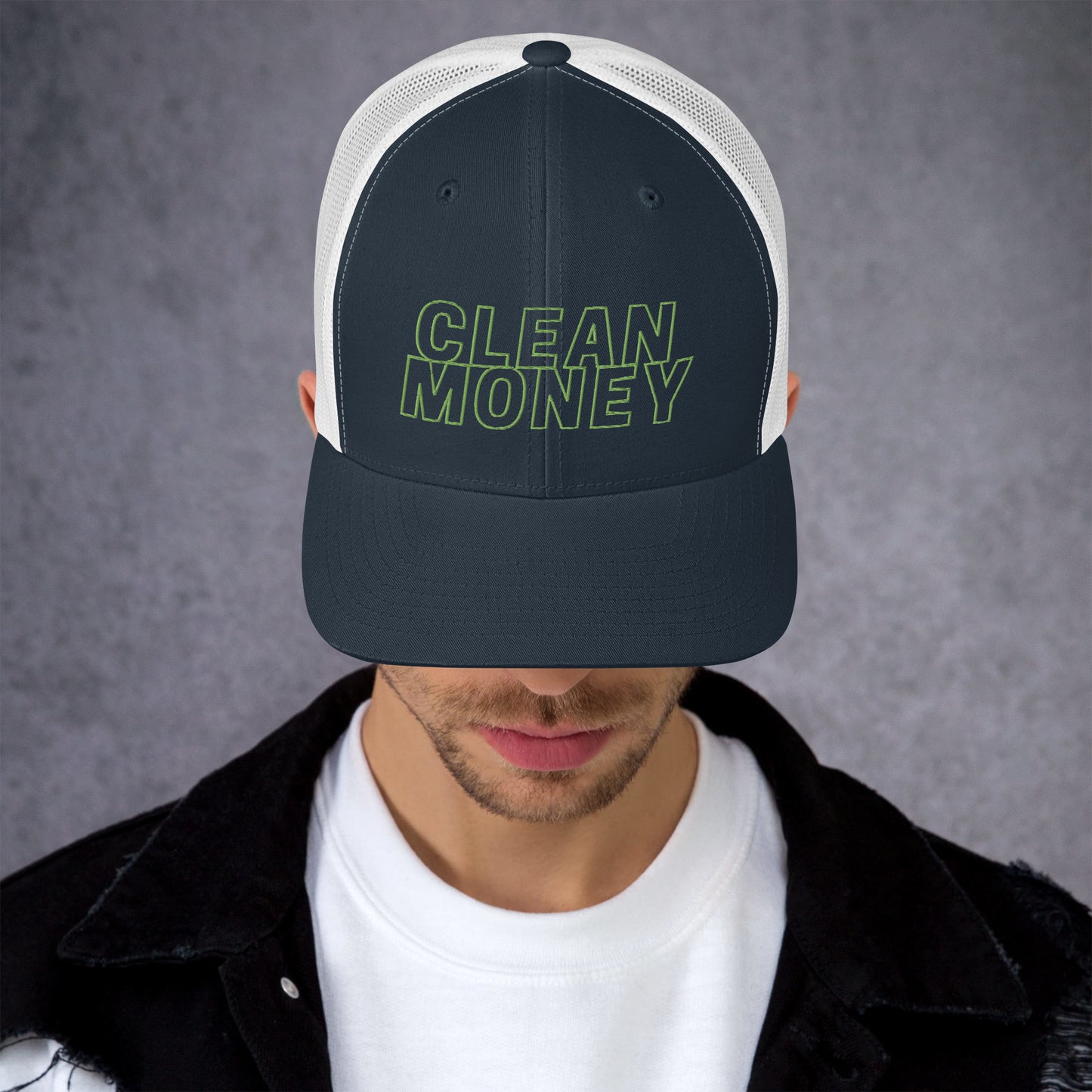 Clean money trucker mesh back cap