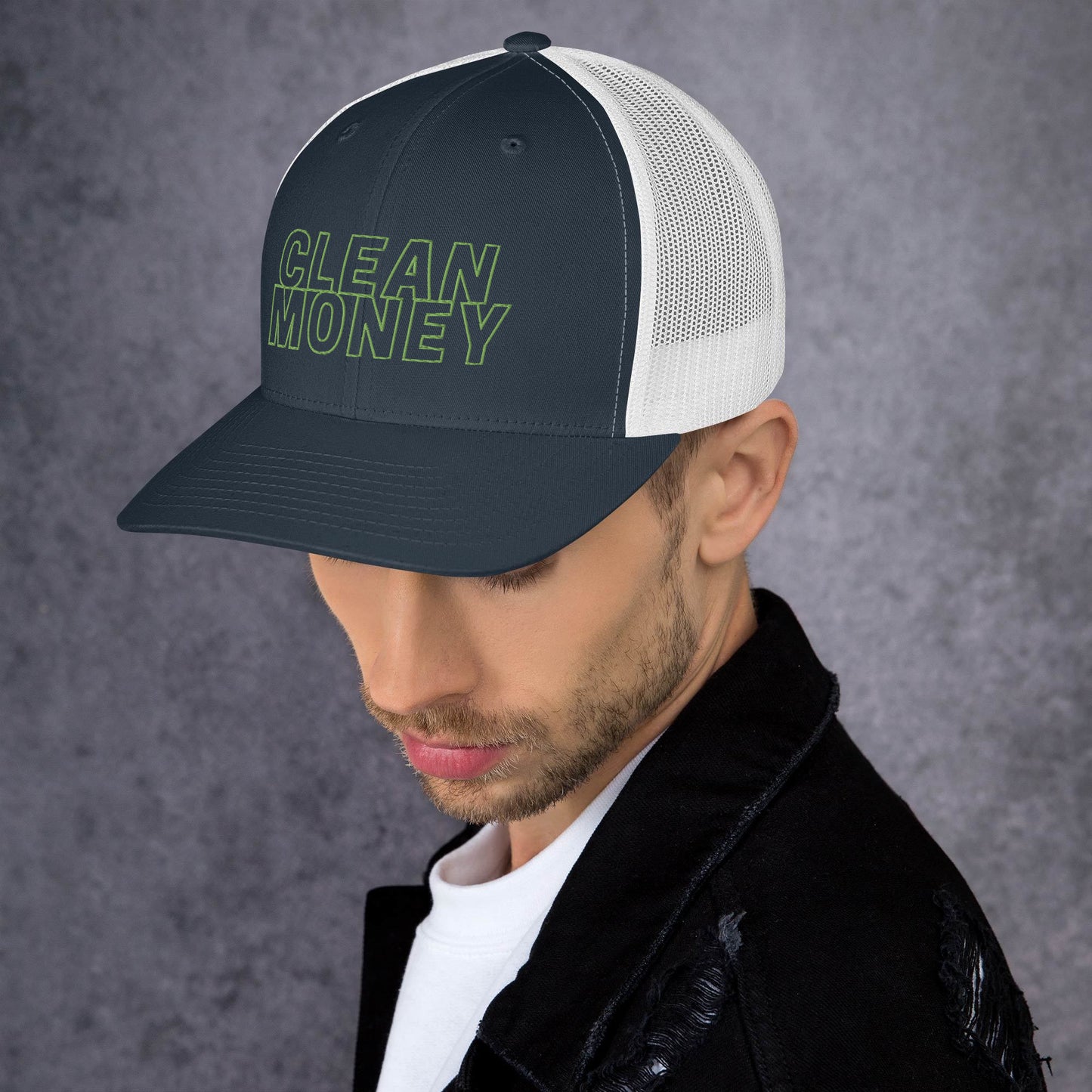 Clean money trucker mesh back cap