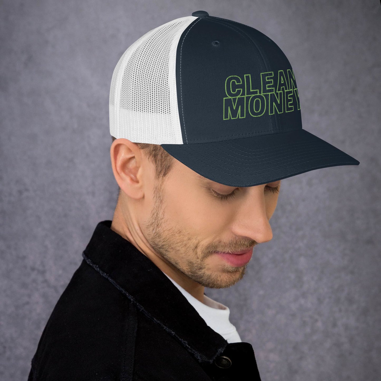 Clean money trucker mesh back cap