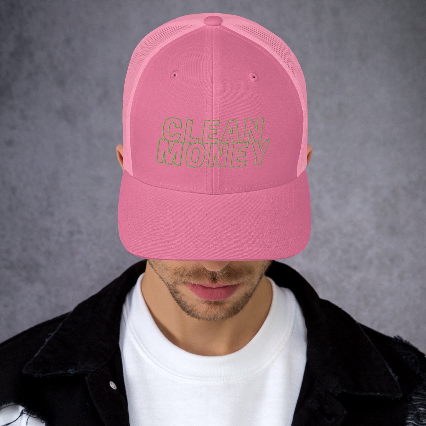 Clean money trucker mesh back cap