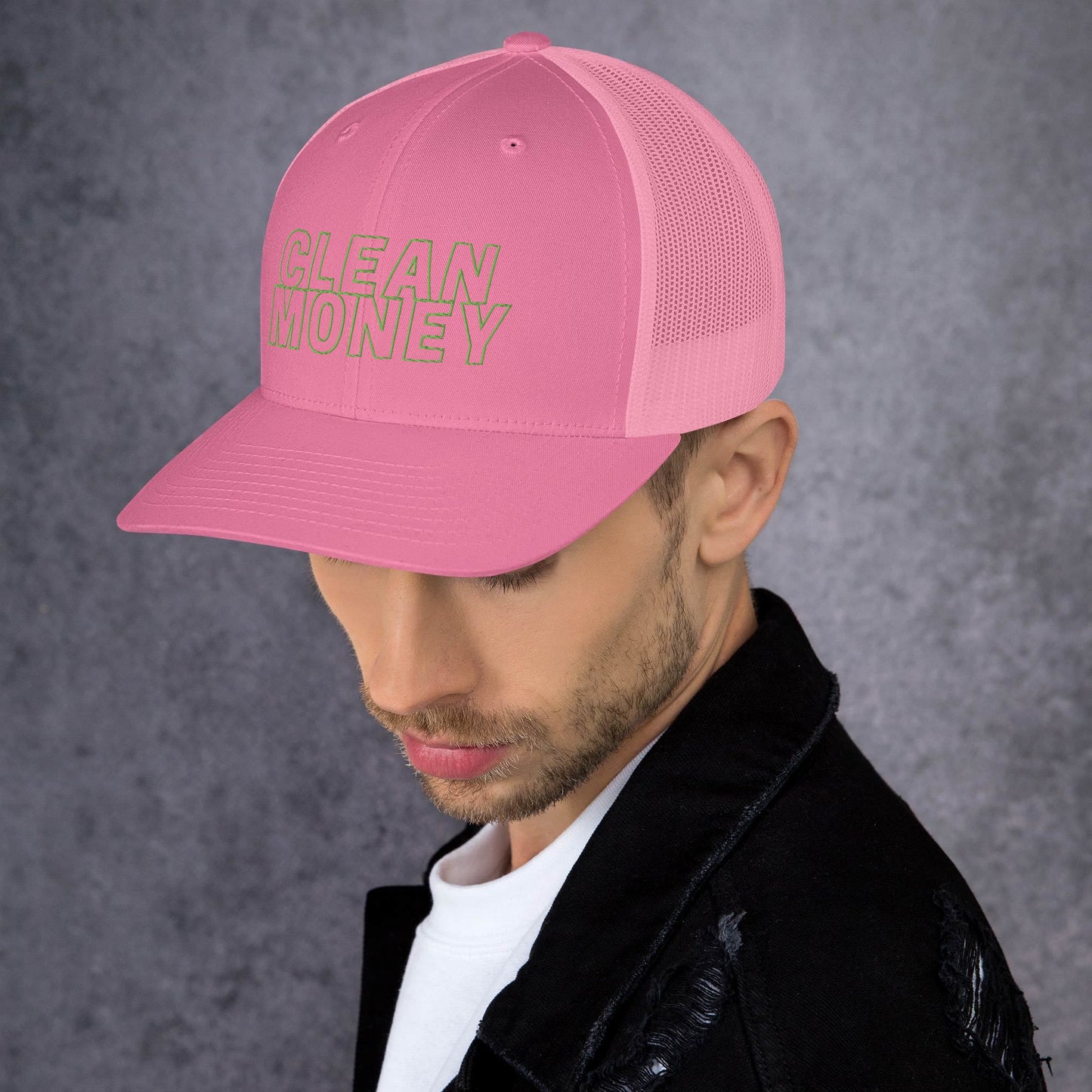 Clean money trucker mesh back cap