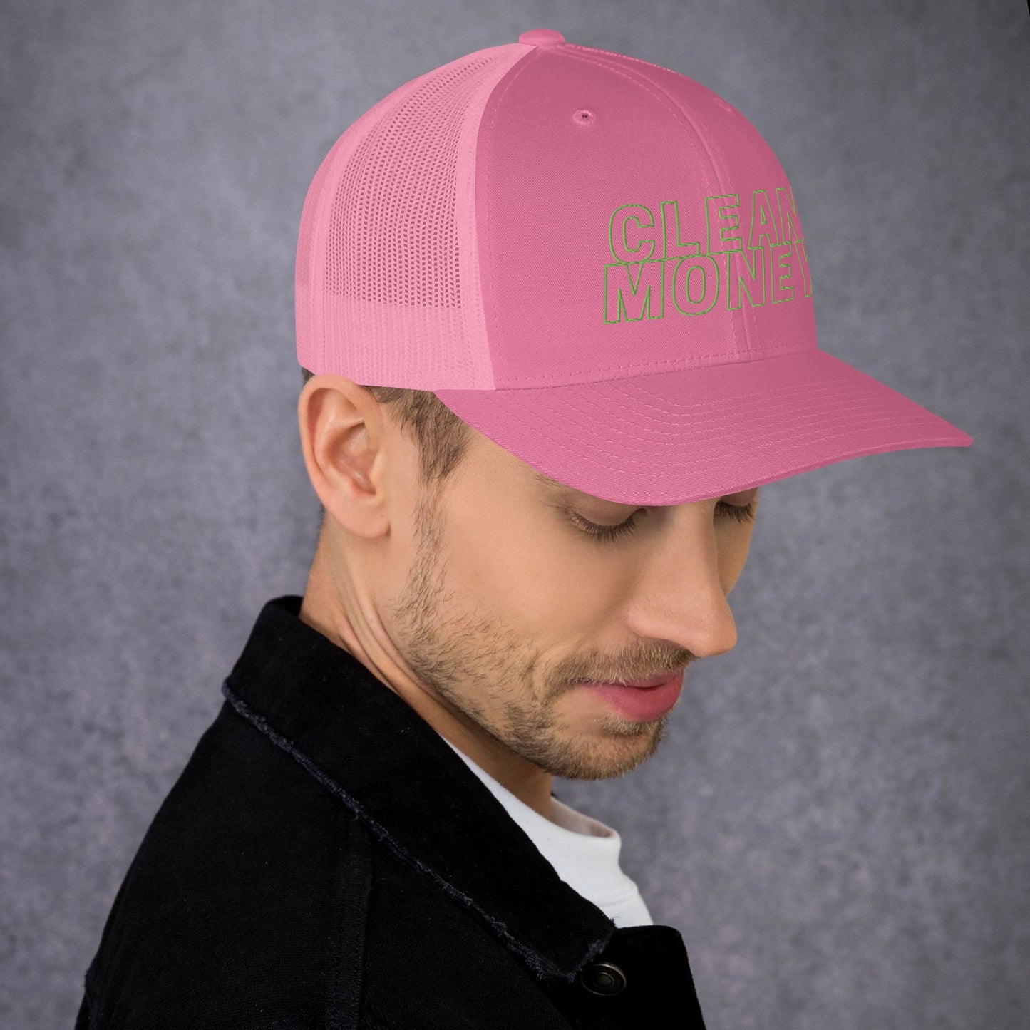 Clean money trucker mesh back cap