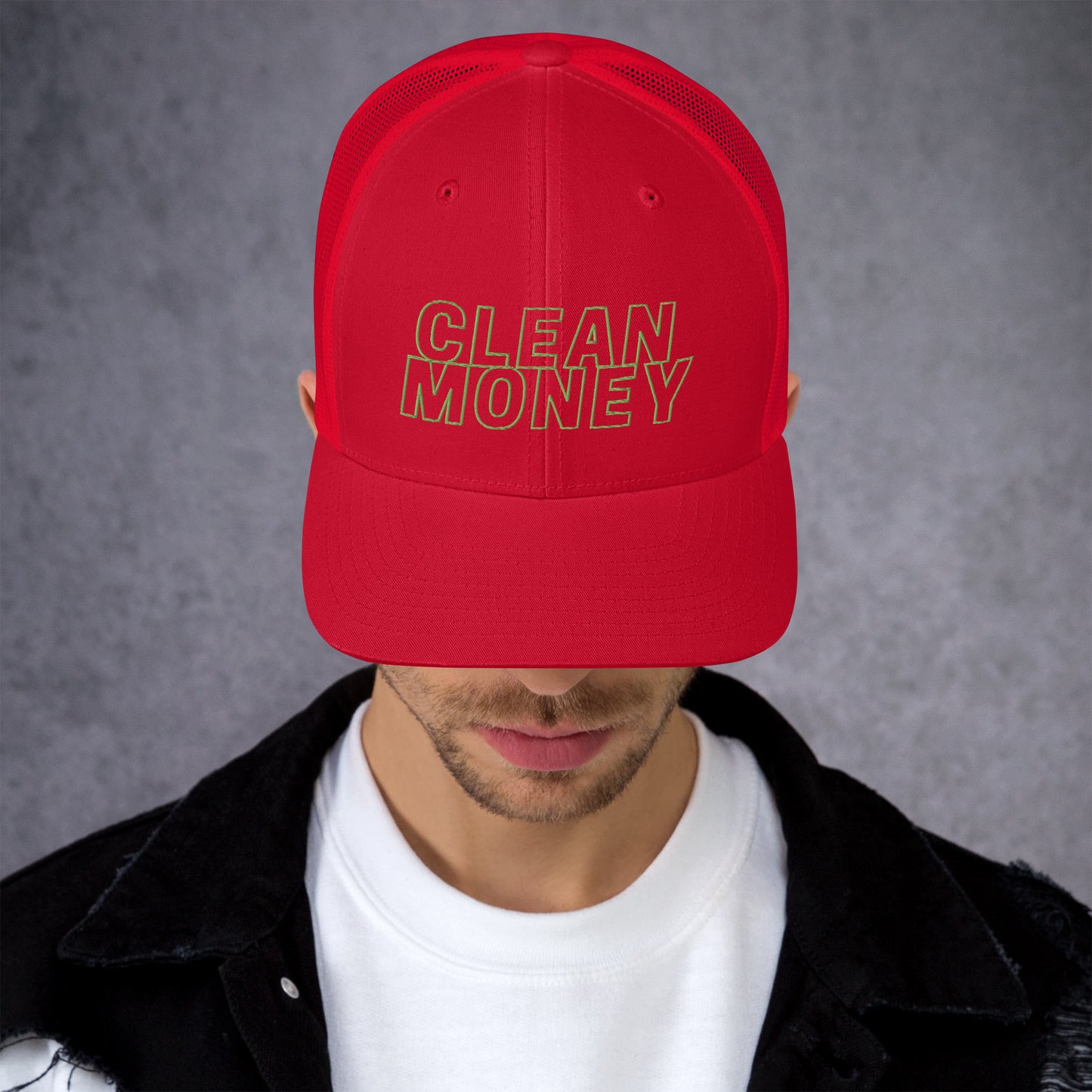 Clean money trucker mesh back cap