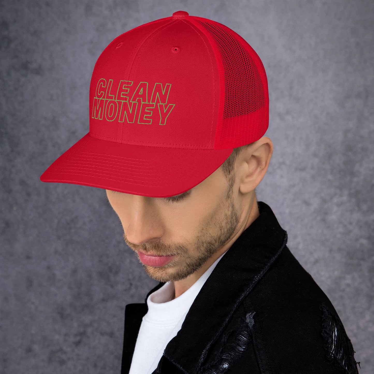Clean money trucker mesh back cap