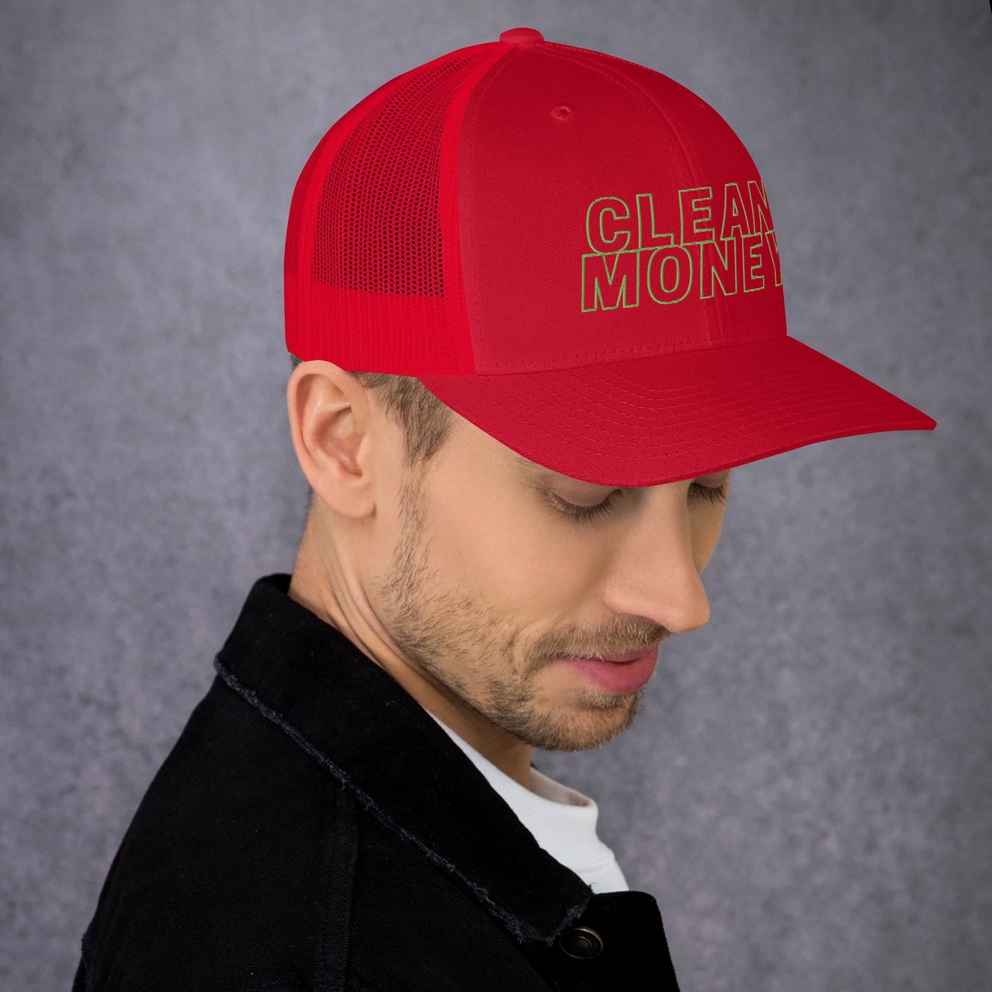 Clean money trucker mesh back cap