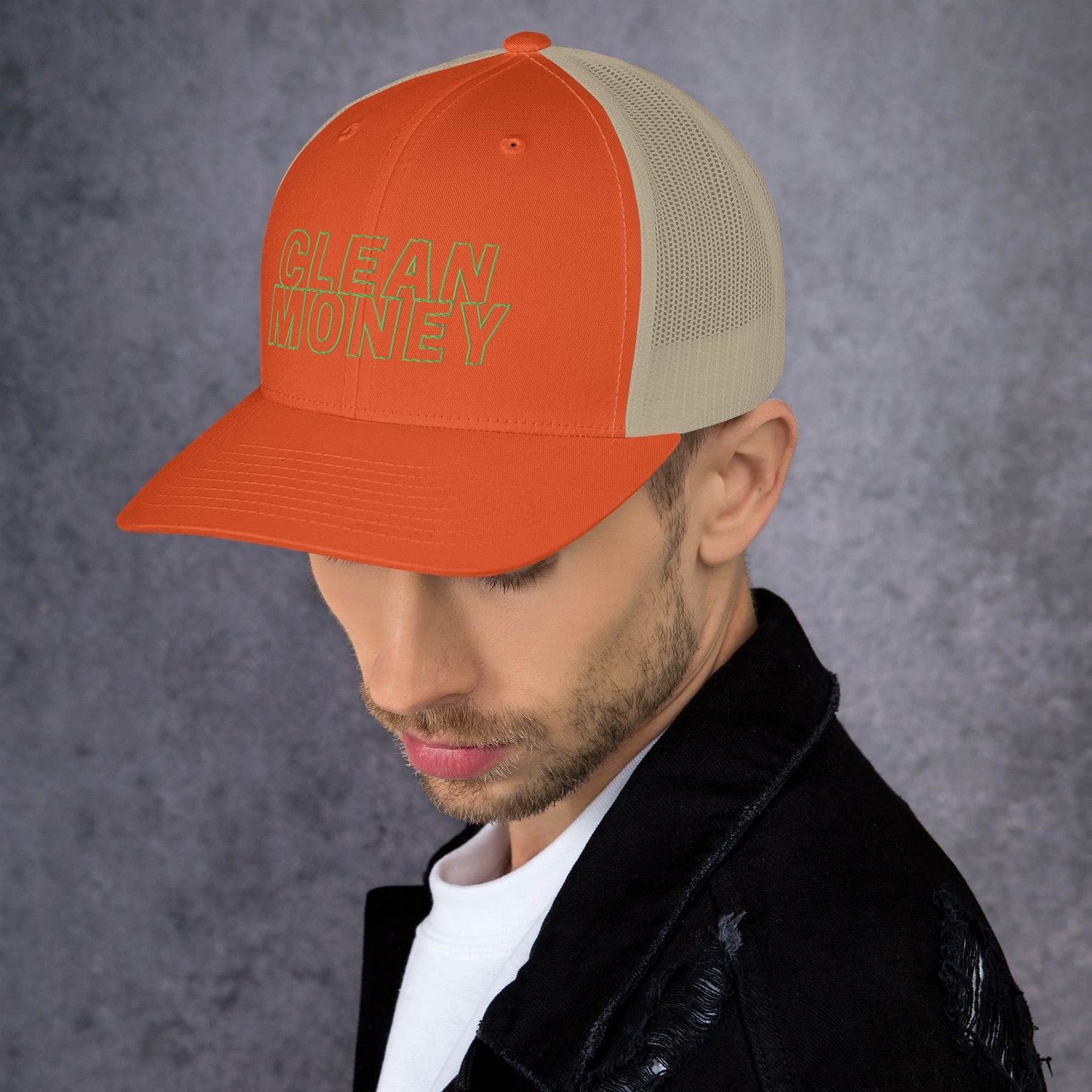 Clean money trucker mesh back cap