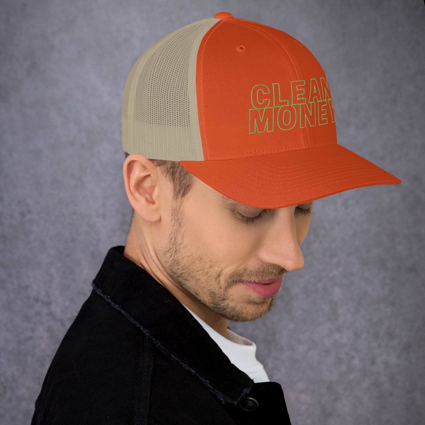 Clean money trucker mesh back cap