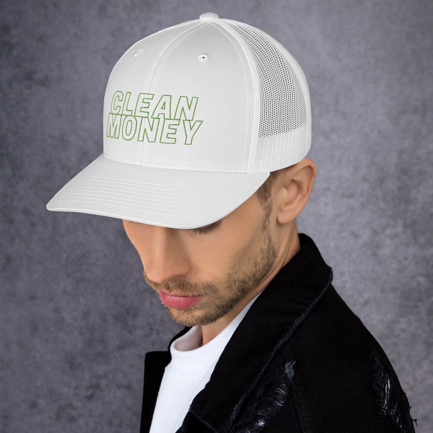 Clean money trucker mesh back cap