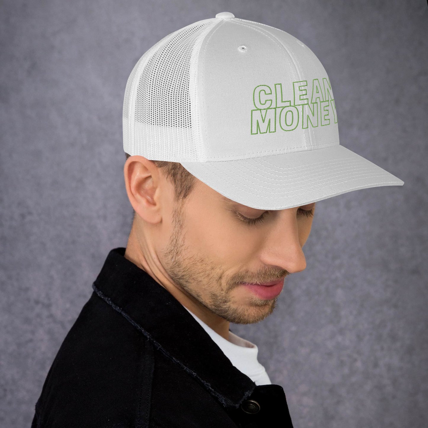 Clean money trucker mesh back cap