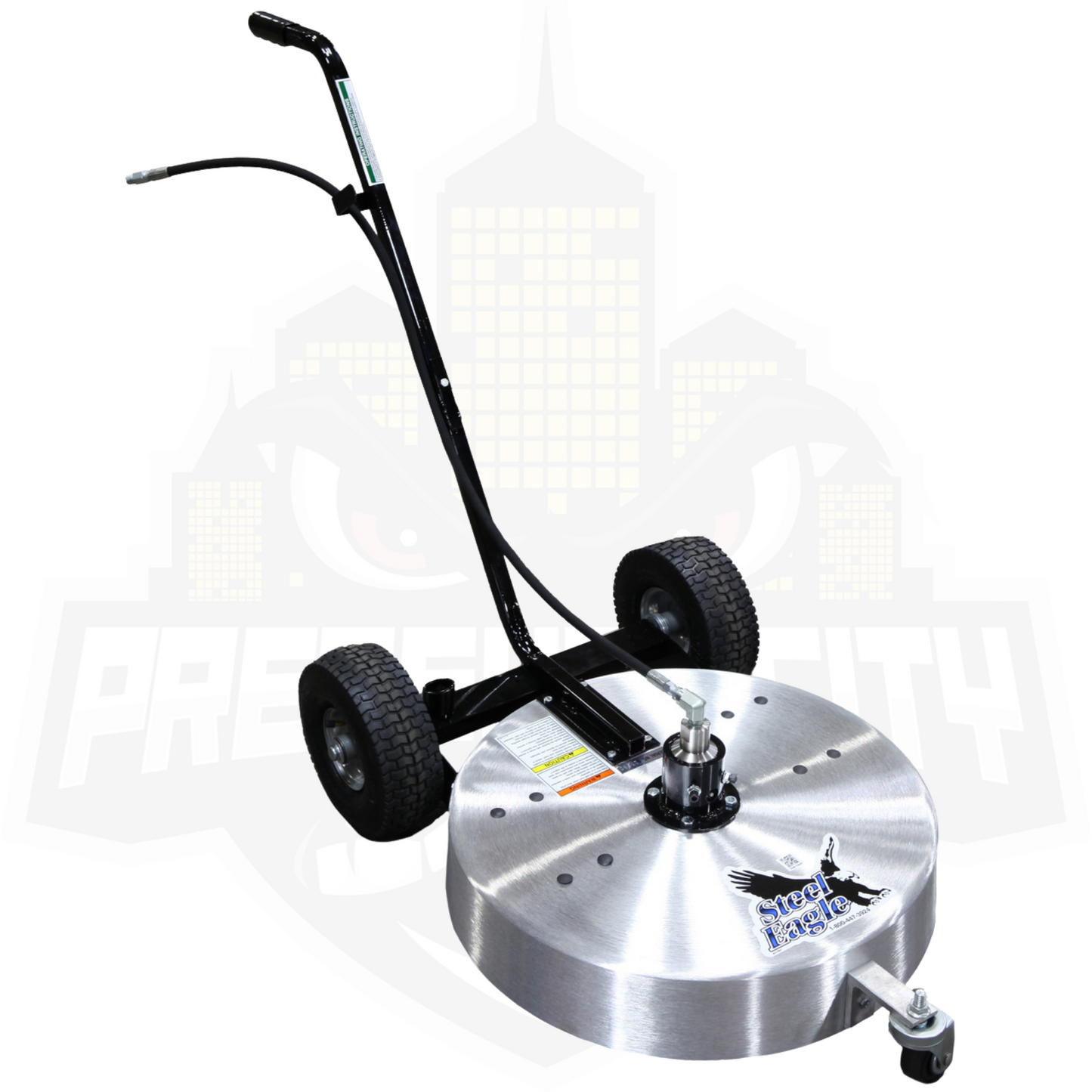 Steel Eagle Surface Cleaner 24" | Deublin Swivel | Straight Handle