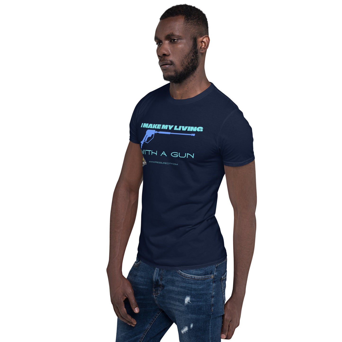 I make my living with a gun novelty tee