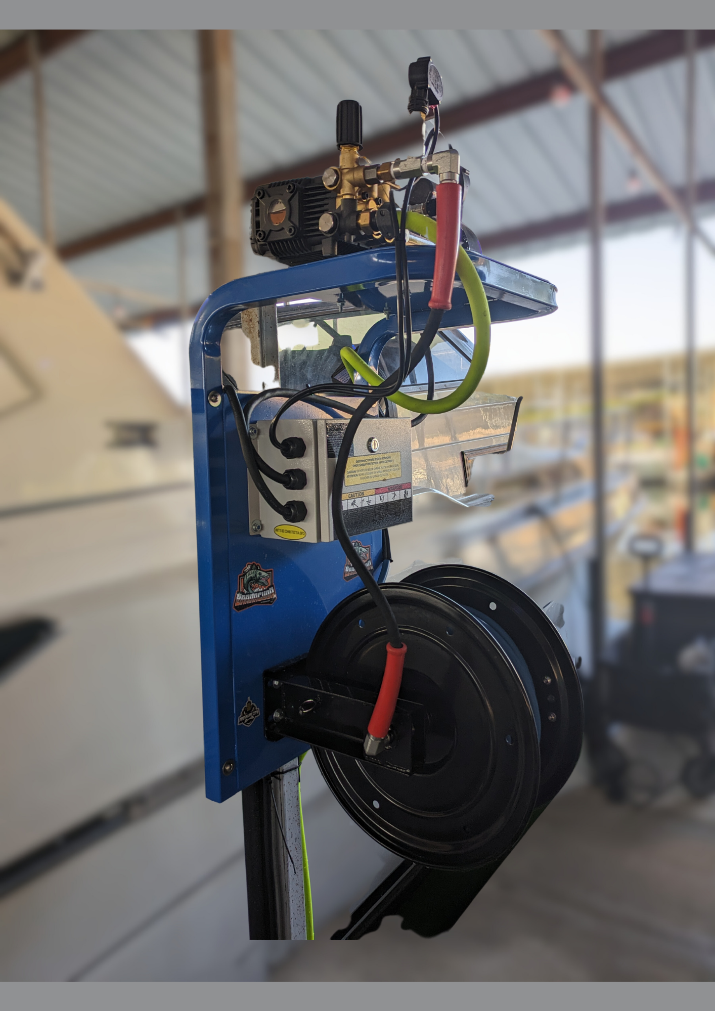 Dock or Garage Mounted Pressure Washer - Ideal for Boat and