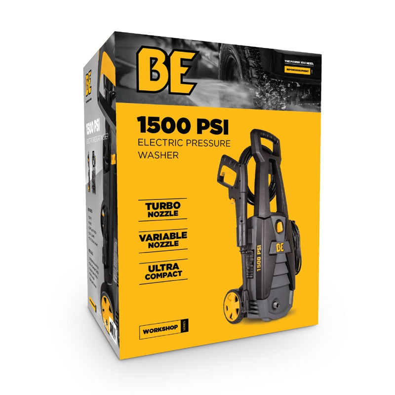 BE Electric 1.4GPM 1500PSI Pressure Washer