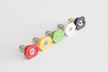 5 Pack Color Coded QC Nozzles - 4-7 GPM