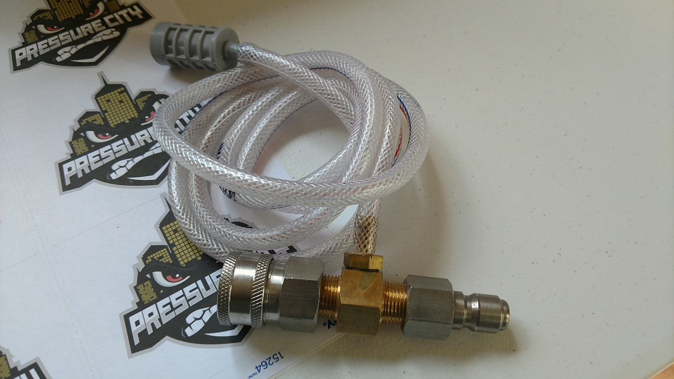 Downstream injector kit Stainless Steel Quick Connects Pressure City