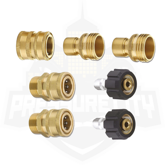 MTM SRG Adapter Kit - 15mm Brass - Add quick connects to your pressure washer