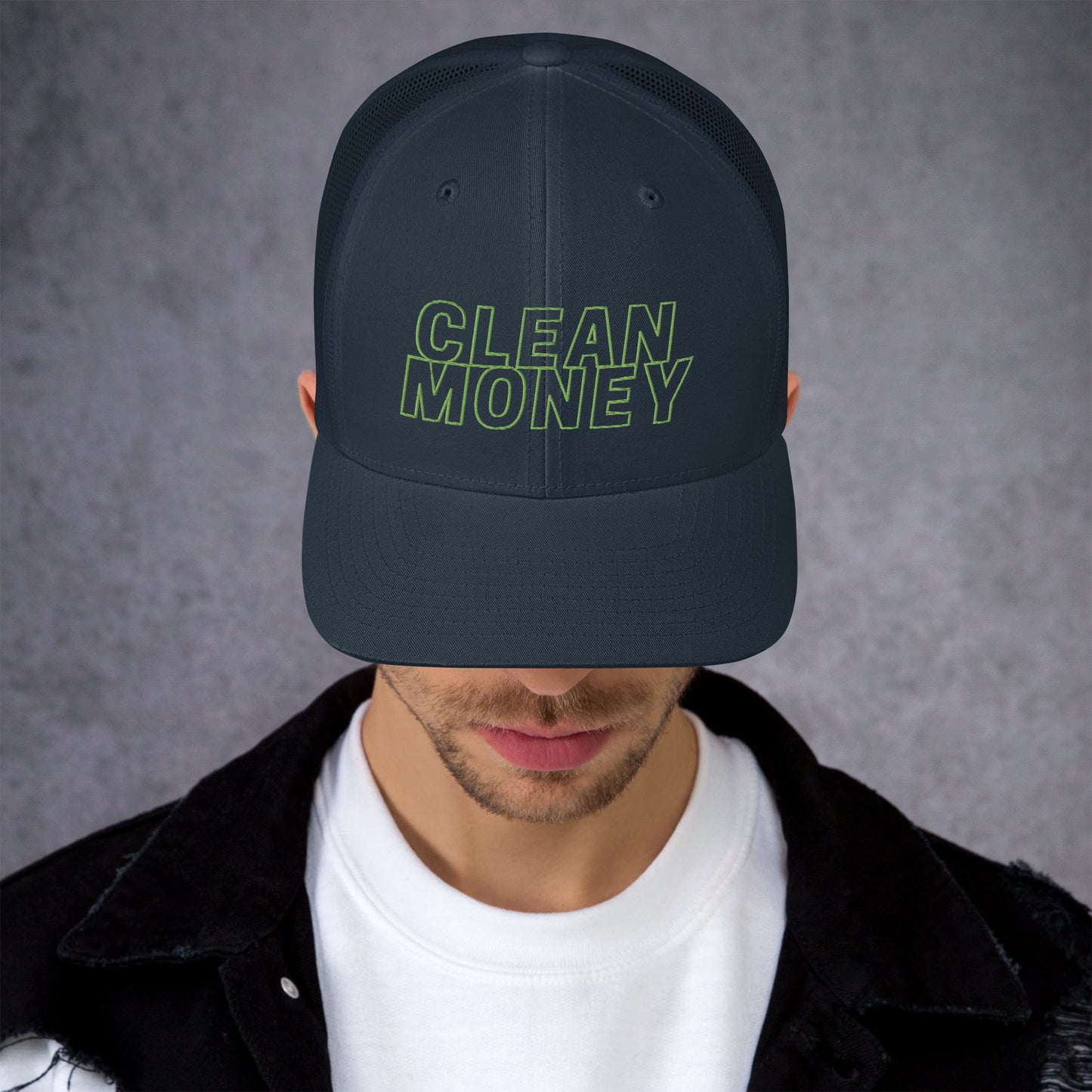 Clean money trucker mesh back cap