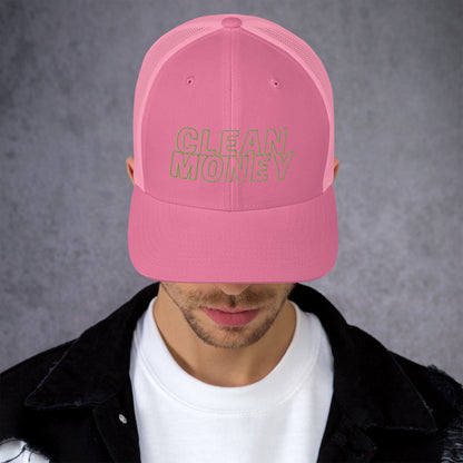 Clean money trucker mesh back cap