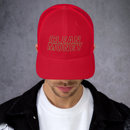 Clean money trucker mesh back cap